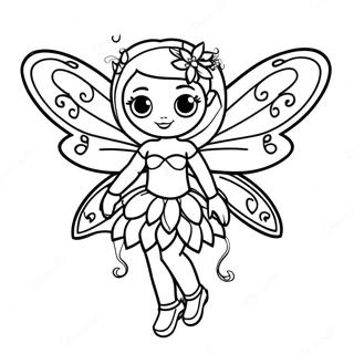 Black Fairy Coloring Pages