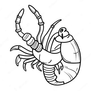 Scorpion In Action Coloring Page 4622-3718