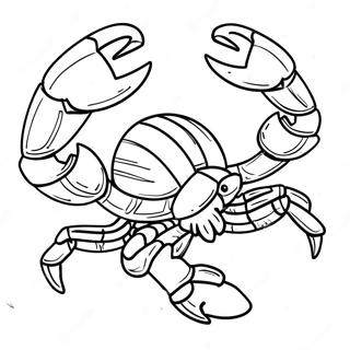 Scorpion In Action Coloring Page 4622-3720