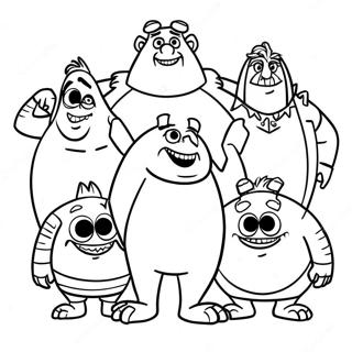 Hotel Transylvania 2 Monster Family Coloring Page 46243-38514