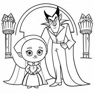 Dracula And Mavis Hotel Transylvania Coloring Page 46244-38518