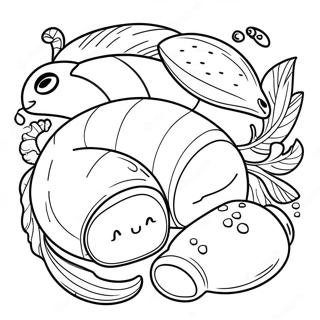 5 Loaves And 2 Fish Bible Coloring Page 46253-38522