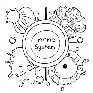 Immune System Diagram Coloring Page 46263-38532