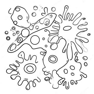 Colorful Immune Cells Coloring Page 46264-38534