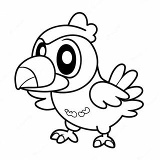 Crow From Brawl Stars In Action Coloring Page 46274-38544