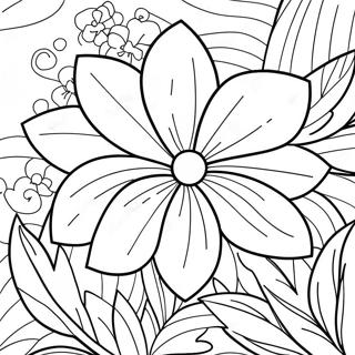 Tropical Flower Realistic Coloring Page 46283-38546