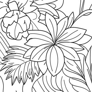 Vibrant Tropical Flower Coloring Page 46284-38552