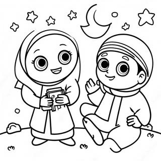 Islamic Children S Coloring Page 46293-38558