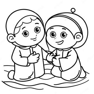 Islamic Children S Coloring Page 46293-38560