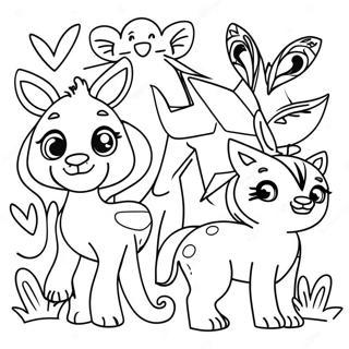 Joyful Animals Coloring Page 462-369