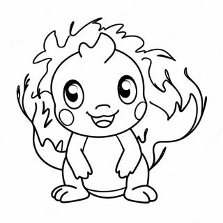 Fire Pokemon Coloring Page 46313-38576