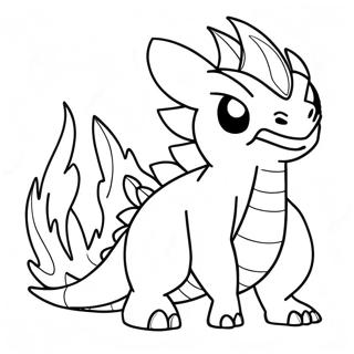 Flame Breathing Fire Pokemon Coloring Page 46314-38580