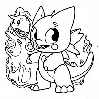 Digimon Coloring Page 4631-3722