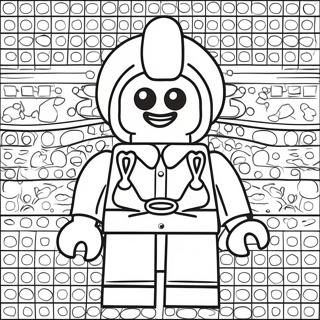 Funny Lego Minifigure Coloring Page 46324-38582