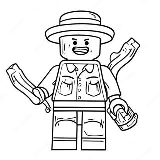 Funny Lego Minifigure Coloring Page 46324-38584