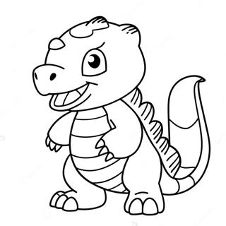 Agumon Digimon Adventure Coloring Page 4632-3726