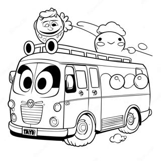 Tayo And Friends Coloring Page 46344-38598