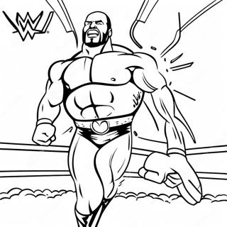 Wwe Superstars In Action Coloring Page 46354-38605