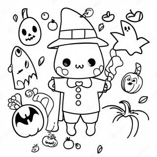 Halloween Doodle Art Coloring Page 46383-38622