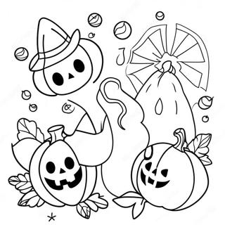 Halloween Doodle Art Coloring Page 46383-38623