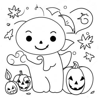 Halloween Doodle Art Coloring Page 46383-38624