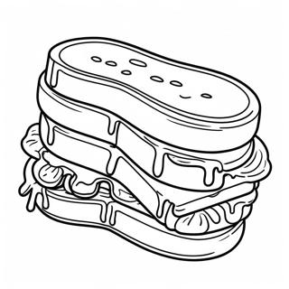 Peanut Butter And Jelly Coloring Pages