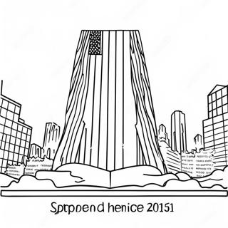 September 11 Memorial Coloring Page 4641-3732