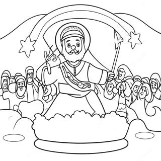 Colorful Epiphany Celebration Coloring Page 46474-38704