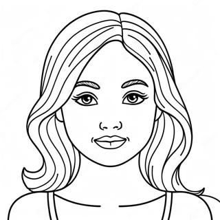 Girl Body Outline Coloring Page 46503-38718