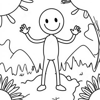 Stickman Coloring Page 46513-38727