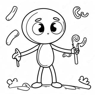 Stickman Coloring Page 46513-38728