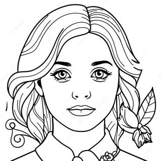 Girl For Adults Coloring Page 4651-3738