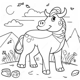 Colorful Deviner Fantasy Scene Coloring Page 46534-38746