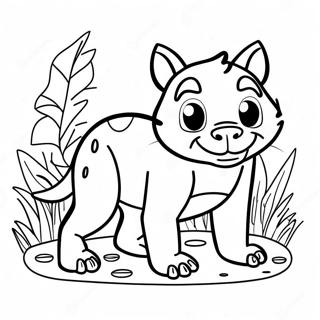 Tasmanian Devil Coloring Page 46543-38758