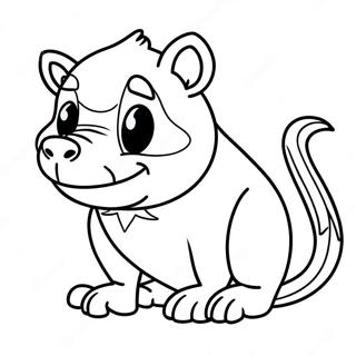 Tasmanian Devil Coloring Page 46543-38759