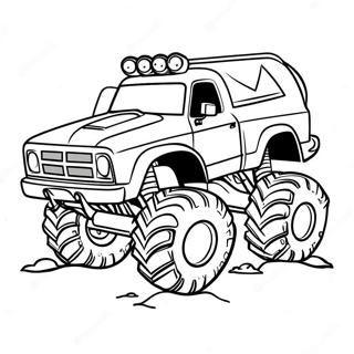 Rampage Monster Truck Coloring Page 46554-38754