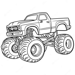 Rampage Monster Truck Coloring Page 46554-38755