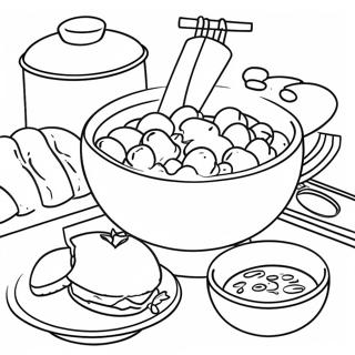 Chinese Food Coloring Pages