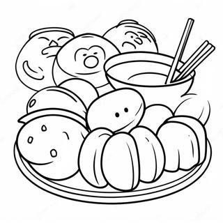 Delicious Dim Sum Coloring Page 46564-38773