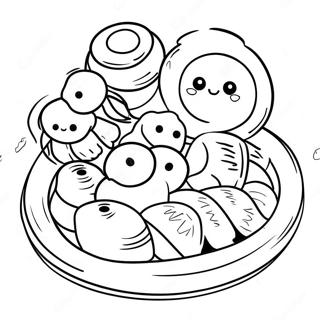 Delicious Dim Sum Coloring Page 46564-38776