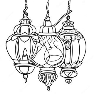 Tangled Lanterns Coloring Page 46573-38770