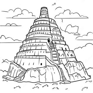 Tower Of Babel Coloring Pages