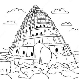 Tower Of Babel Coloring Pages