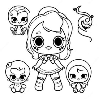 Cute Monster High Baby Characters Coloring Page 46604-38802