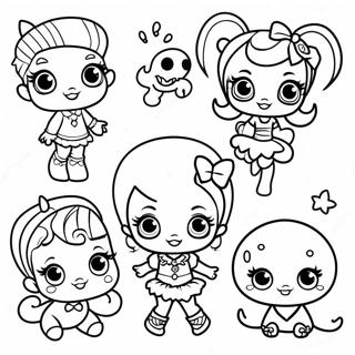 Cute Monster High Baby Characters Coloring Page 46604-38803