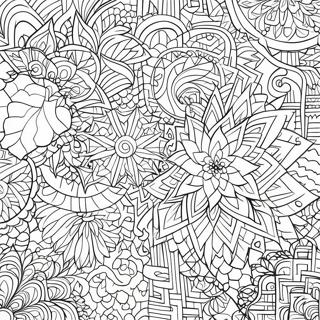 Simple Geometric Islamic Patterns Coloring Page 46614-38815