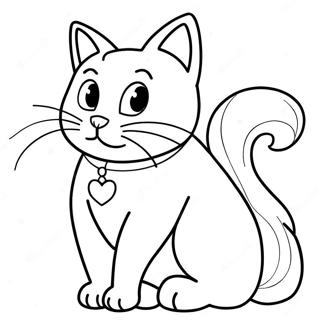 Marie The Cat Coloring Page 4662-3749