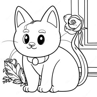 Marie The Cat Coloring Page 4662-3750