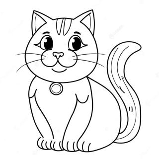 Marie The Cat Coloring Page 4662-3751