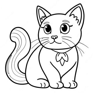 Marie The Cat Coloring Page 4662-3752